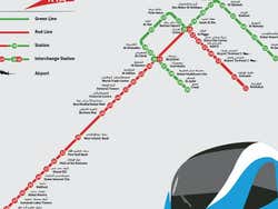 Plano de metro de Dubái