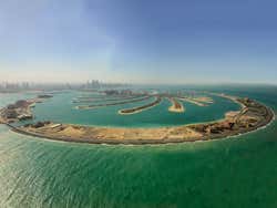 Palmera Jumeirah desde el helicóptero