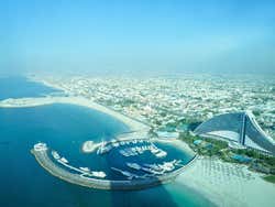 Burj Al Arab Sky Bar, vistas de Dubái